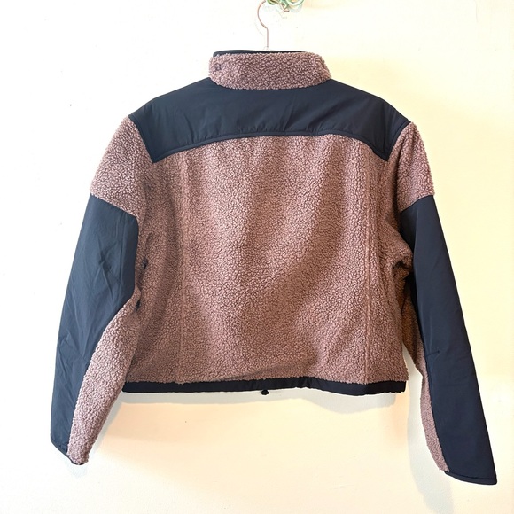New Skims Teddy boxy zip up jacket in umber - Picture 7 of 10